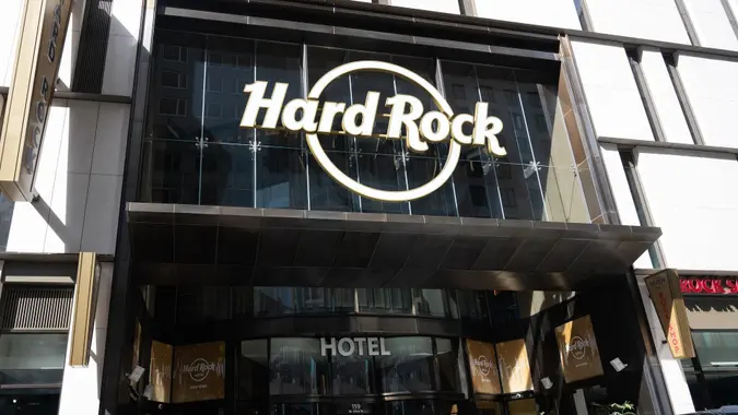 Hard Rock Hotel in New York City stock photo