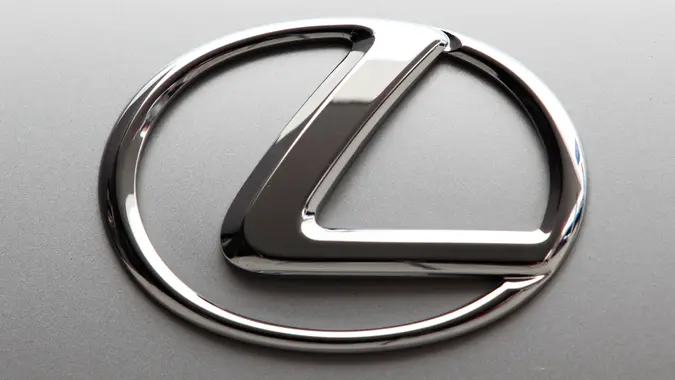 Lexus logo on a car