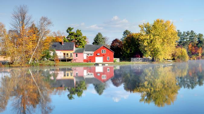 Autumn Morning in the Monadnock Region of New Hampshire near Keene.