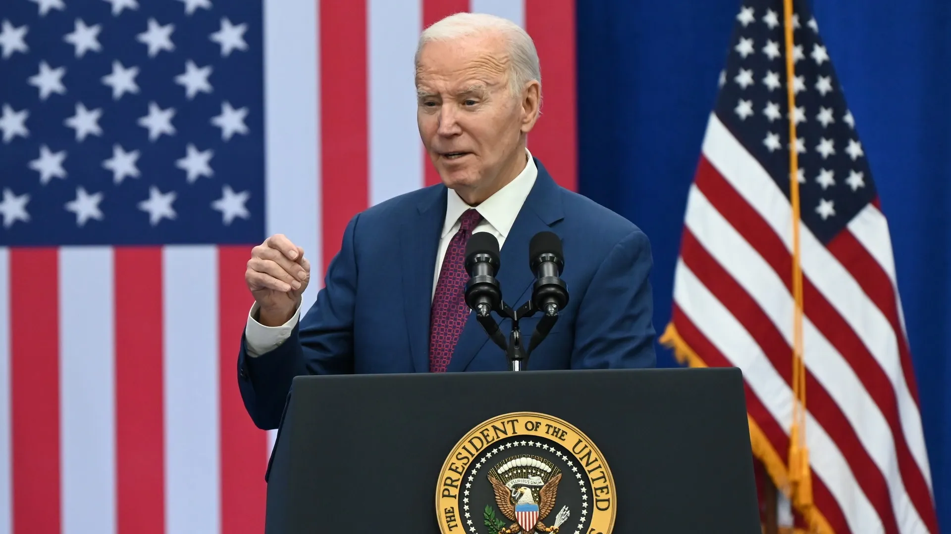 United States President Joe Biden Remarks In Goffstown New Hampshire - 11 Mar 2024