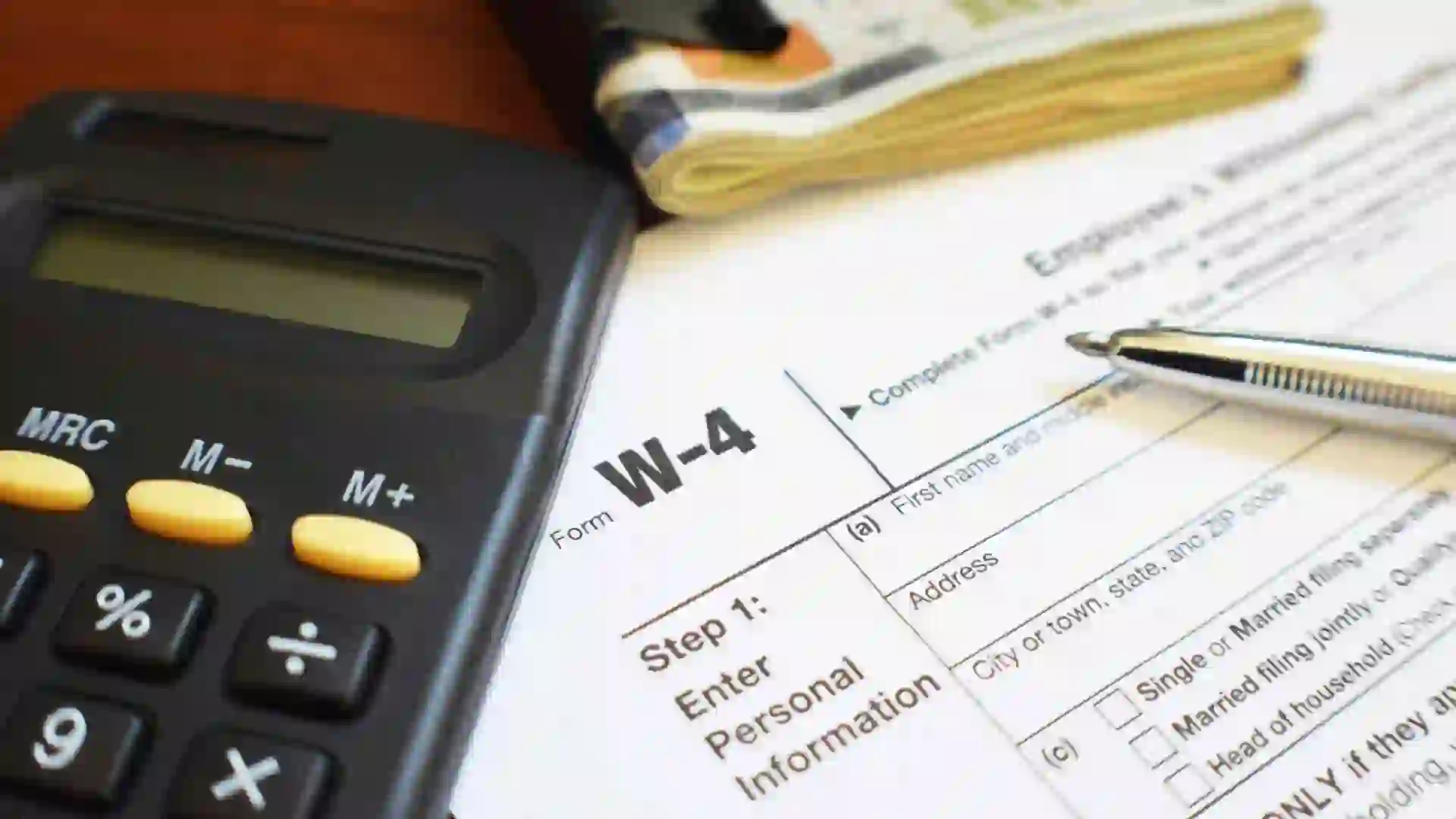 Tax Form W-4 For Employee Withholding Tax Form High.