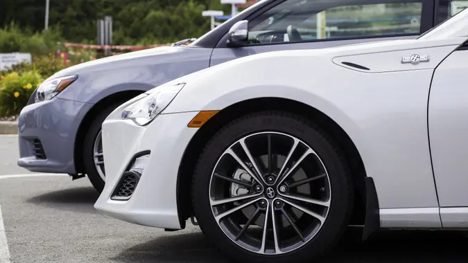 Scion FR-S and TC stock photo