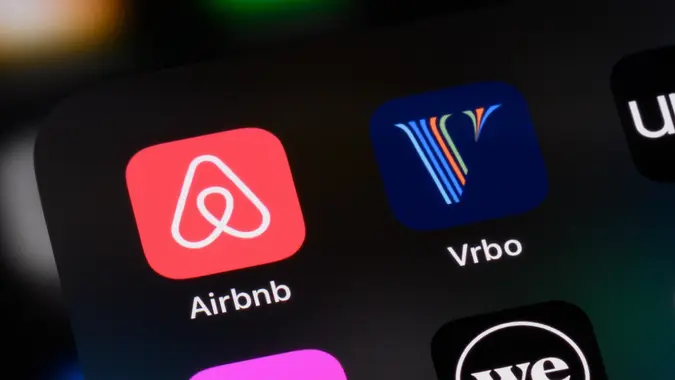 Sharing Economy - Airbnb, Vrbo, Uber, Lyft, WeWork and Zipcar stock photo