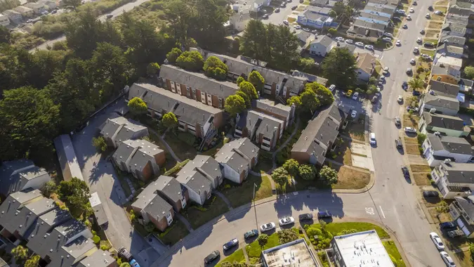 California Multifamily Homes stock photo