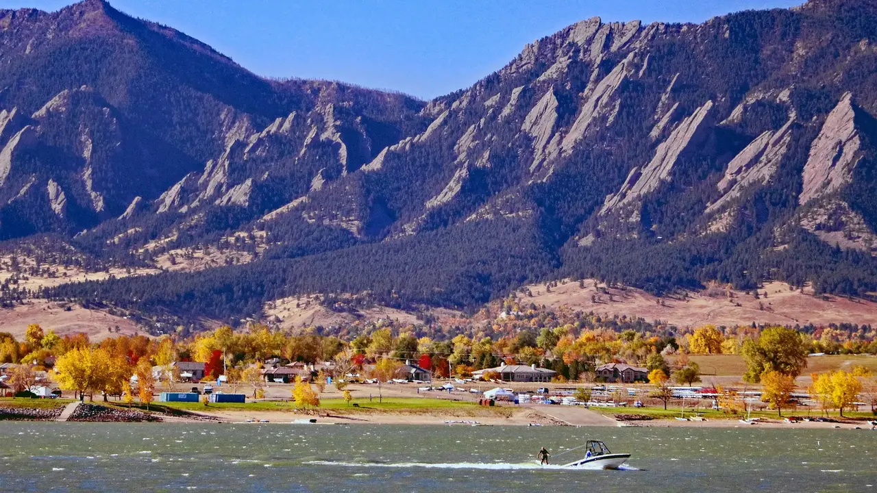 Boulder Reservoir stock photo
