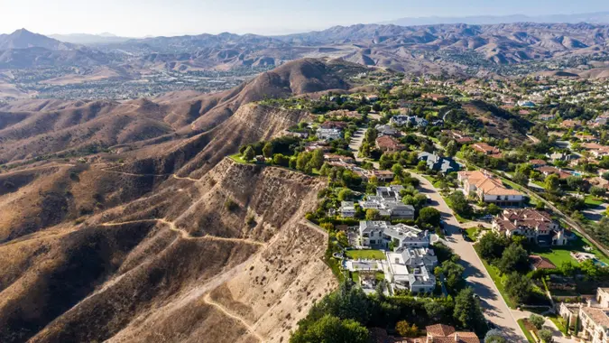 Exclusive neighborhood in Calabasas bordering the Santa Monica Mountains.