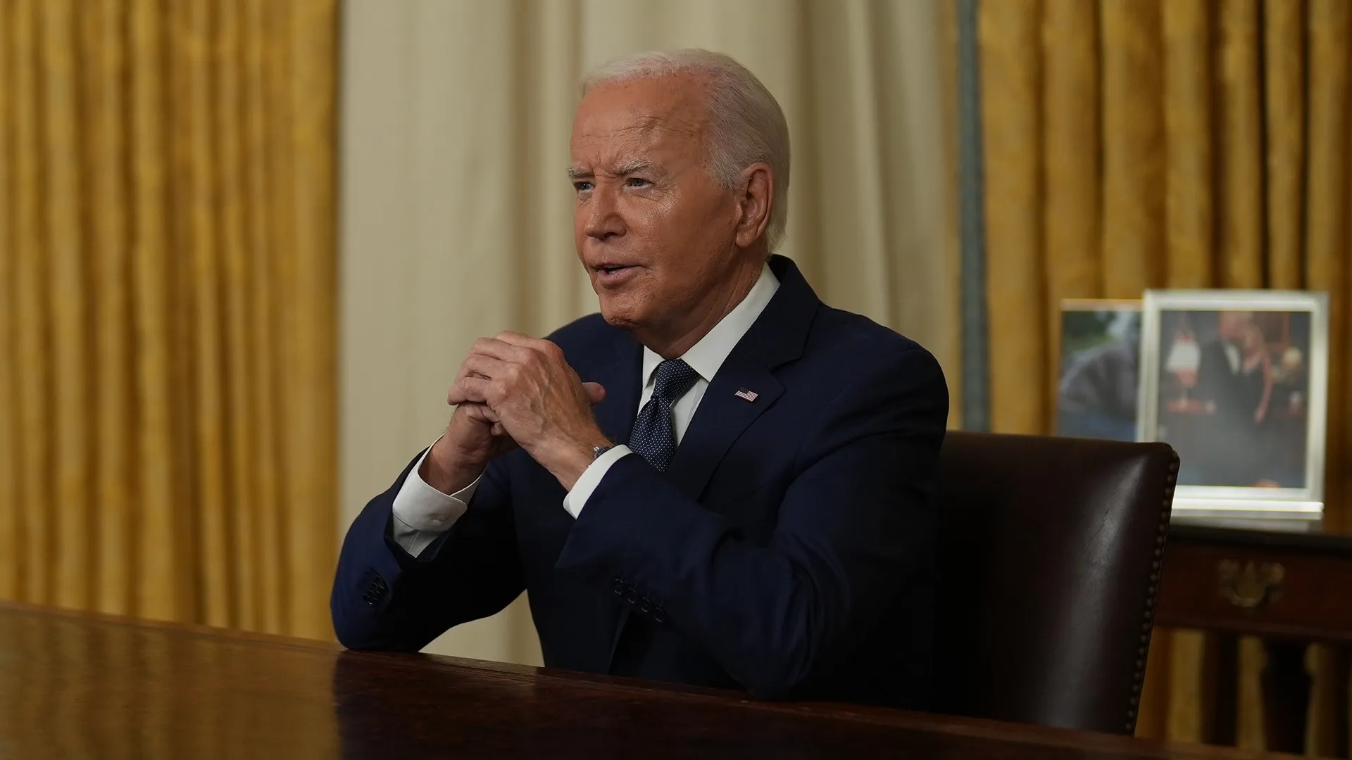 President Joe Biden Addresses Nation On Assassination Attempt Of Donald Trump - 14 Jul 2024