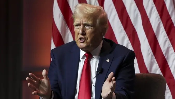 Trump Attends Black Journalists Convention In Chicago, Illinois, USA - 31 Jul 2024