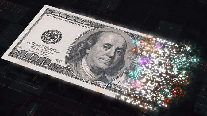 Digital currency stock photo