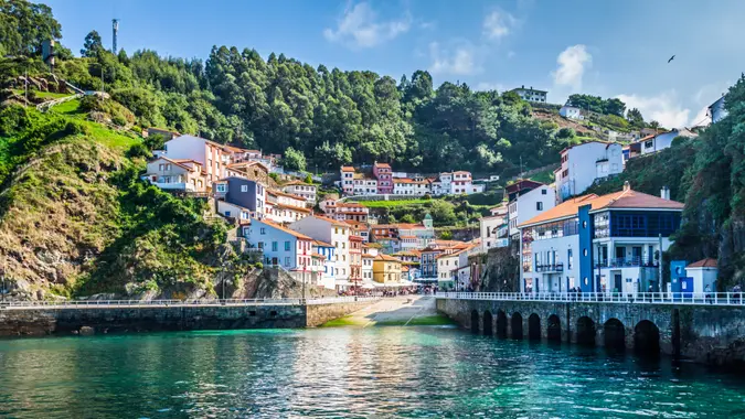 Cudillero, fishing village in Asturias (Spain).