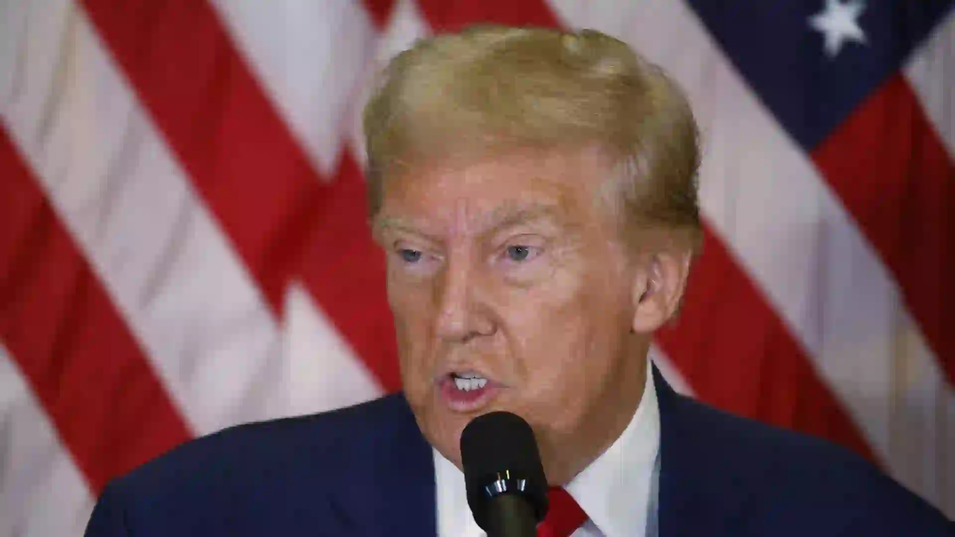 Former President Donald Trump speaks at a press conference at Trump Tower in New York City on Friday, September 6, 2024.