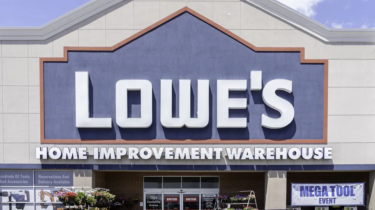 Lowe's store in Toronto, Canada. stock photo