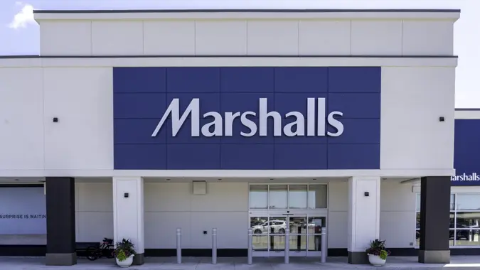 Oakville, Ontario, Canada - July 14, 2019: Marshalls store in Oakville, Ontario, Canada near Toronto.
