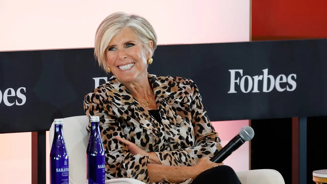 Suze Orman speaks at the 2024 Forbes & Mika Brzezinski's 50 Over 50 Celebration with Know Your Value at the Rainbow Room on Friday, October 25, 2024 in New York City.