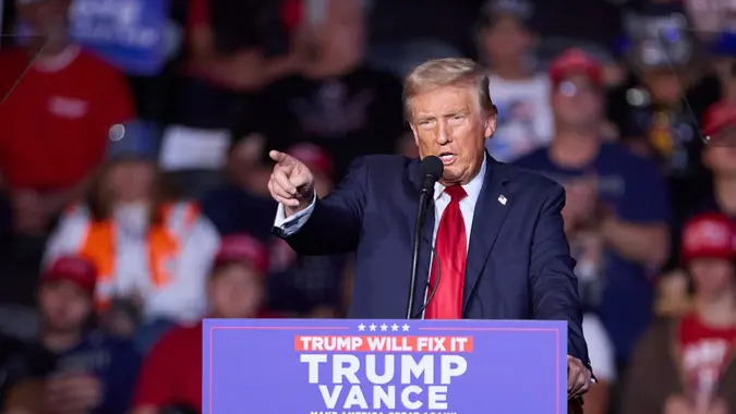 Former US President and Republican Presidential candidate Donald J.