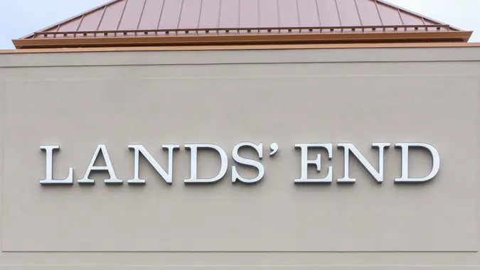 Richfield, United States - January 17, 2015: Land's End retail store exterior.