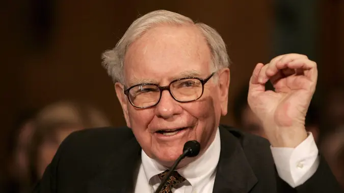 Warren Buffett Chairman and Ceo of Berkshire Hathaway Testifies About the Estate Tax Often Called the Death Tax During a Senate Finance Committee Hearing On Capitol Hill in Washington Dc Usa On 14 November 2007 Buffett Argued That the Tax is Fair and Should Be Left AlonePictured: Ref: BLU_S5799957 141107 NON-EXCLUSIVEPicture by: Matthew Cavanaugh/EPA / ShutterstockShutterstockUSA: 1 646 419 4452UK: 020 8068 3593eamteam@shutterstock.