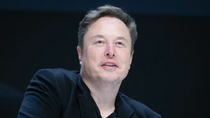 Elon Musk, Chief Technology Officer of X, spoke onstage during the "Exploring the New Frontiers of Innovation" at the Lumiere Theatre.