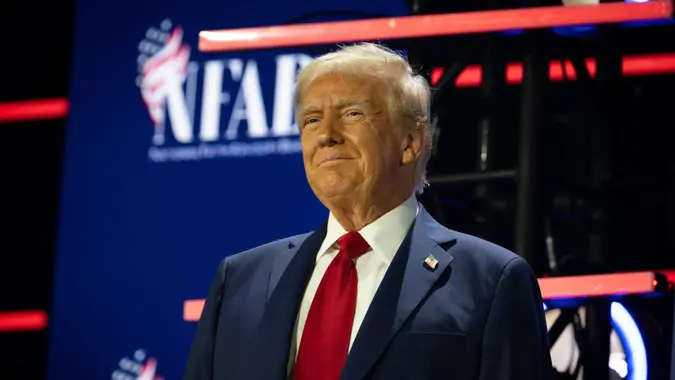 October 28, 2024, Powder Springs, Georgia, USA: Donald Trump speaks at National Faith Advisory Summit at Worship With Wonders Church near Atlanta Monday.