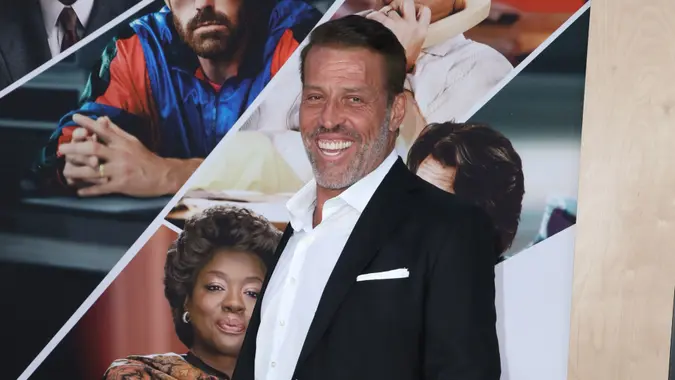 Tony RobbinsPictured: tony robbins,ben affleck,jennifer lopez,anthony michael hall,lucia oskerova,titus welliver,caylee cowan,tiffany haddish,garcelle beauvais,karla souza,adriana lima,chantel jeffries,chris messina,karrueche tran,ron perlman,anna diop,dave winfield,thuso mbedu,scott porter,lily rabe,kevin smith,matt damon,viola davis,luciana damon,chris tucker,jason bateman,julius tennon,jimmy kimmel,molly mcnearney,patrick whitesell,pia miller,hamish linklater,clark gregg,amanda anka,ava michelleRef: BLU_S4149700 270323 NON-EXCLUSIVEPicture by: Matt Baron/BEI / ShutterstockShutterstockUSA: 1 646 419 4452UK: 020 8068 3593eamteam@shutterstock.