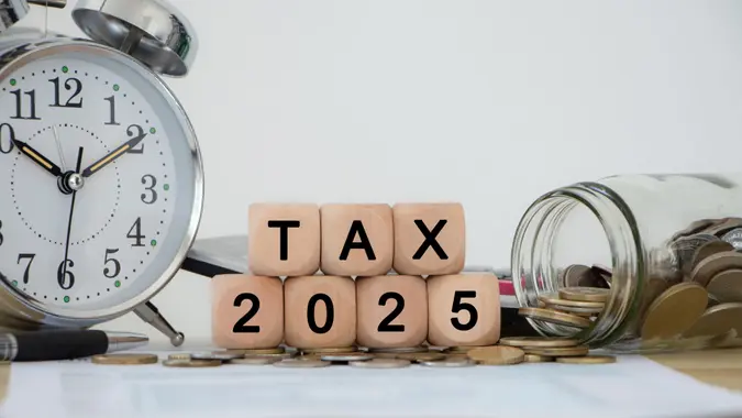 Tax and Vat 2025 Concept.