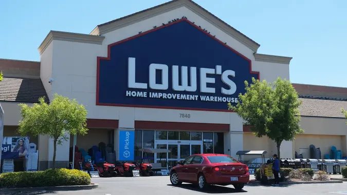 Lowes Home Improvement Warehouse stock photo