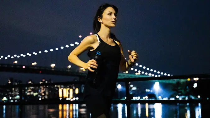 Exercise improves my life stock photo