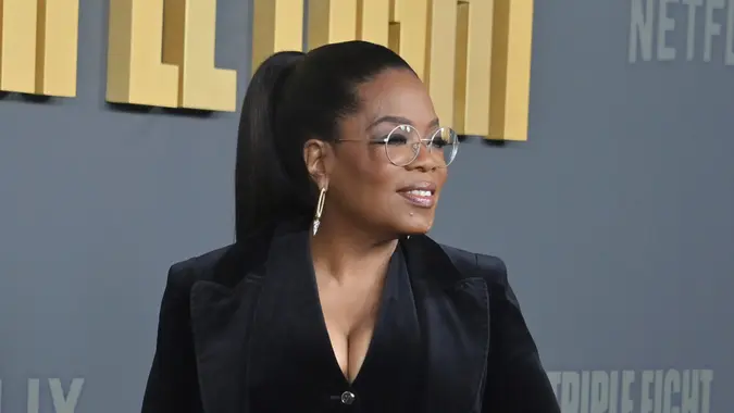 Cast member Oprah Winfrey attends the premiere of Netflix's motion picture historic war drama "The Six Triple Eight" at the Egyptian Theatre in the Hollywood section of Los Angeles on Tuesday, December 3, 2024.