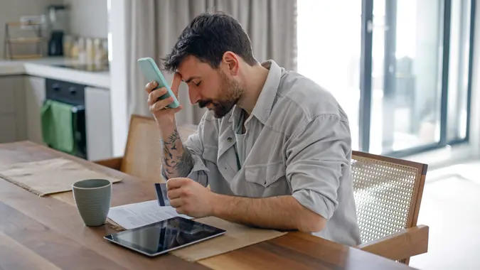 Working hard to hit a deadline stock photo