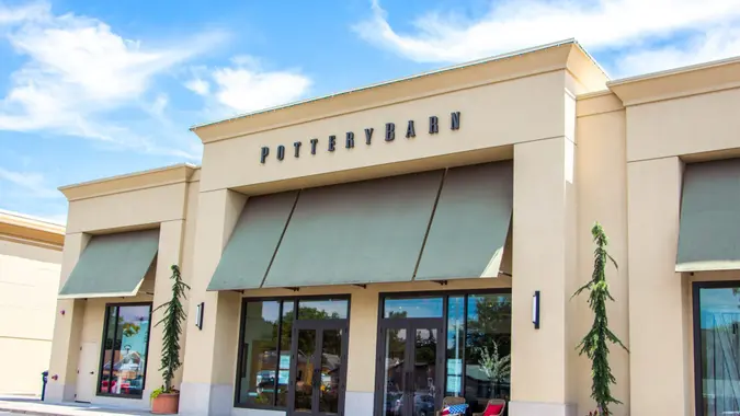 Pottery Barn store location in Eugene, Oregon.