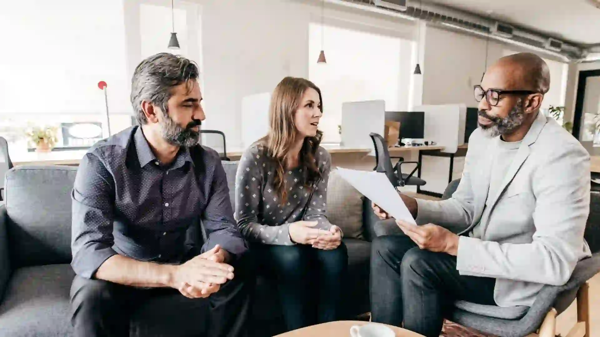 Consultation with an accountant in the office.