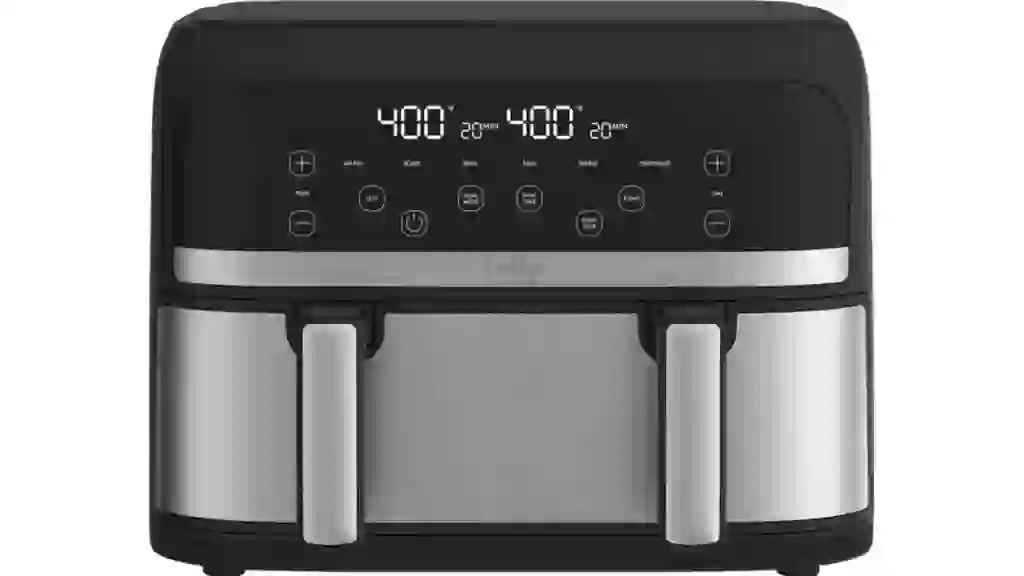 bella PRO - 4-qt. TriZone Touchscreen Air Fryer with Dual Flex Basket - Stainless Steel