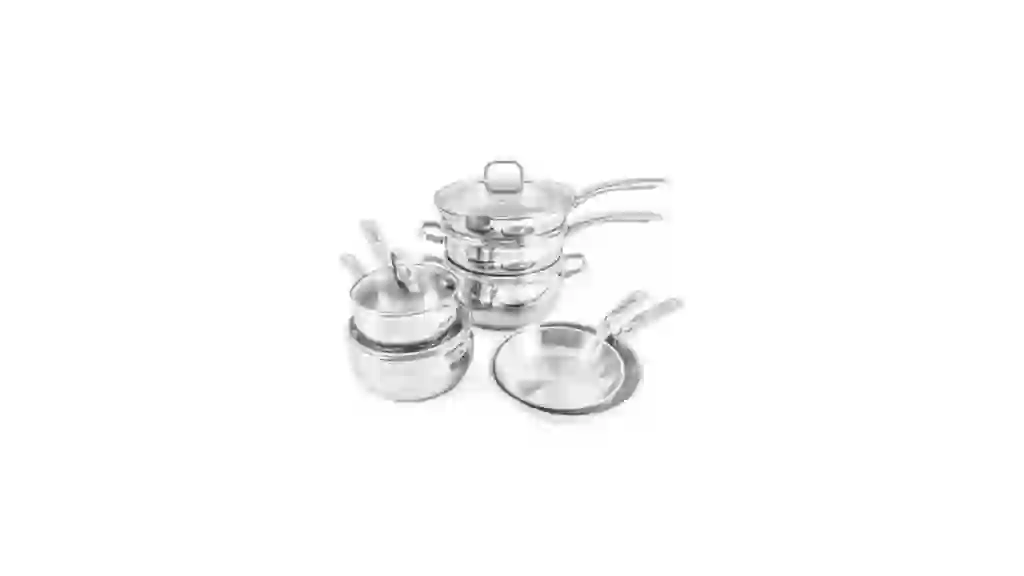18/10 Stainless Steel Belly Cookware 12-Piece Set