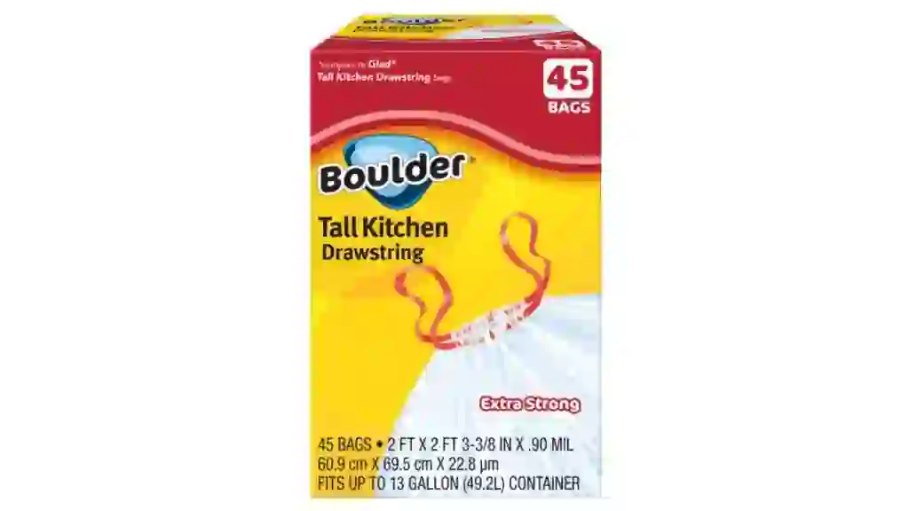 Tall Drawstring Kitchen Bags, 45 count