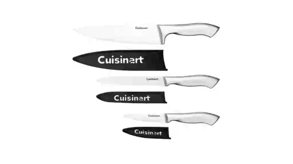Cuisinart Classic Stainless Steel 3-Piece Knife Set with Blade Guards