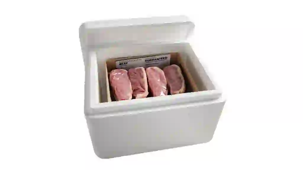 Great Southern Grass Fed Beef, ABF NY Strip CC Steak,(14/12 Oz. Per Steak), 14 Total Packs, 10.5 Lbs. Total