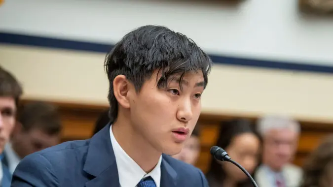 Alexandr Wang, Chief Executive Officer, Scale AI, appears before a House Committee on Armed Services | Subcommittee on Cyber, Information Technologies, and Innovation hearing "Man and Machine: Artificial Intelligence on the Battlefield" in the Rayburn House Office Building in Washington, DC,.