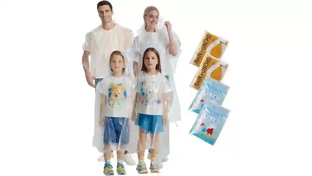 SaphiRose Disposable Rain Ponchos Amazon