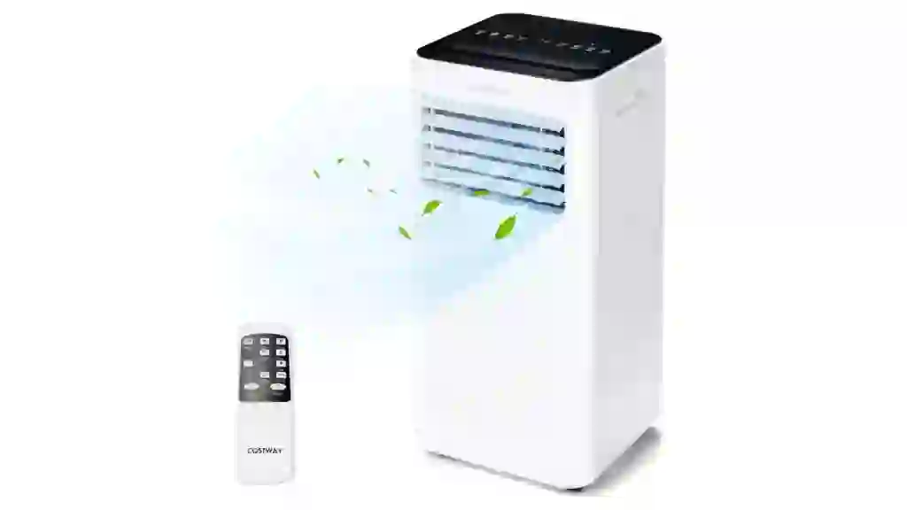 Costway 5000 BTU (8000 BTU ASHRAE) Portable Air Conditioner 4-in-1 AC Unit with Cool Fan Dehum Sleep Mode