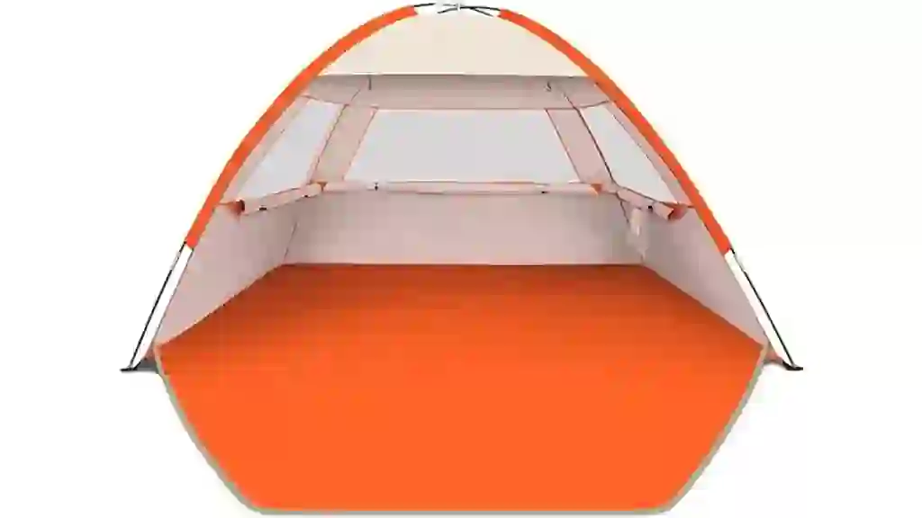 Gorich Beach Tent Sun Shelter for 3/4-5/6-7/8-10 Person with UPF 50＋ UV Protection, Lightweight & Easy Setup Beach Shade Canopy, Portable Beach Shade Tent Beach Cabana