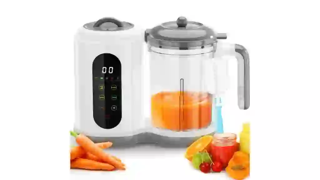 Rupoun Baby Food Maker and Steamer, Blender and Puree Maker, Gift for Healthy Homemade, Child, Infant, Toddler, White