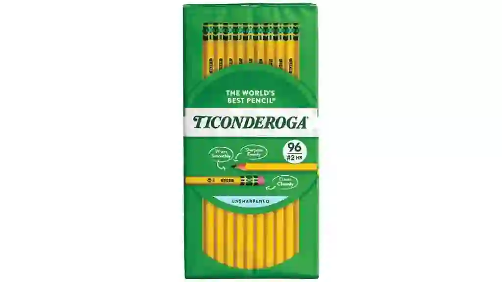 Ticonderoga Woodcase Pencil, HB #2, Yellow Barrel, 96ct.