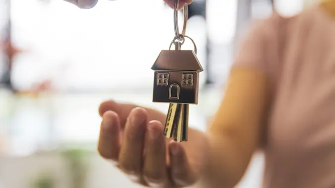 You are new home owner stock photo