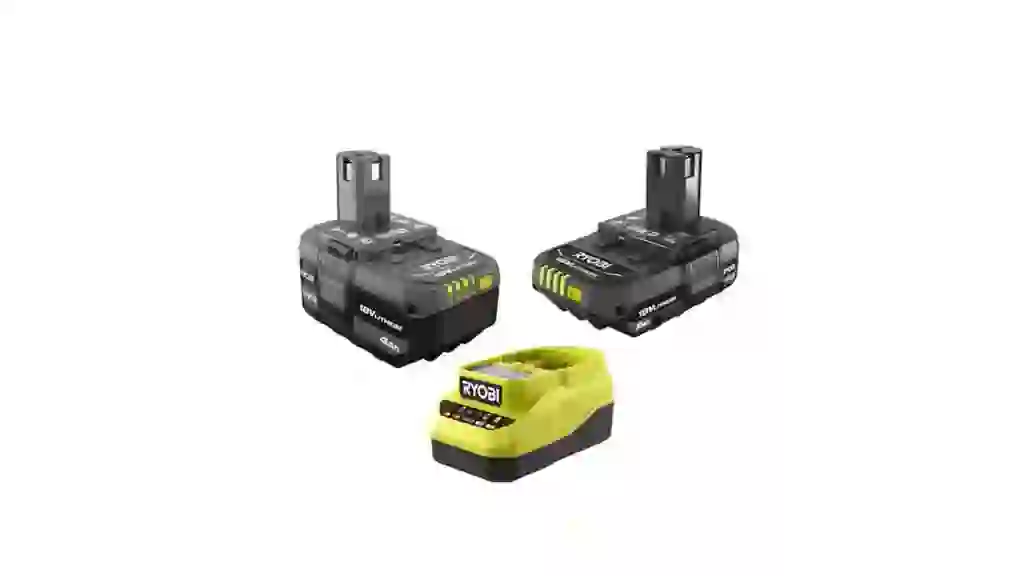 ONE+ 18V Lithium-Ion Starter Kit with 2.0 Ah Battery, 4.0 Ah Battery, and Charger