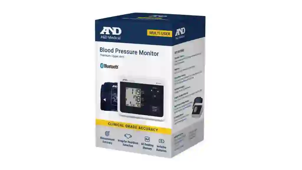 A&D Upper Arm Bluetooth Blood Pressure Monitor