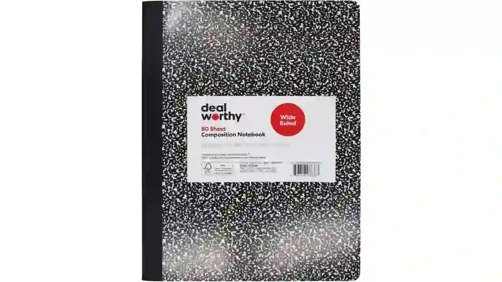 Composition Book Wide Ruled - Dealworthy™