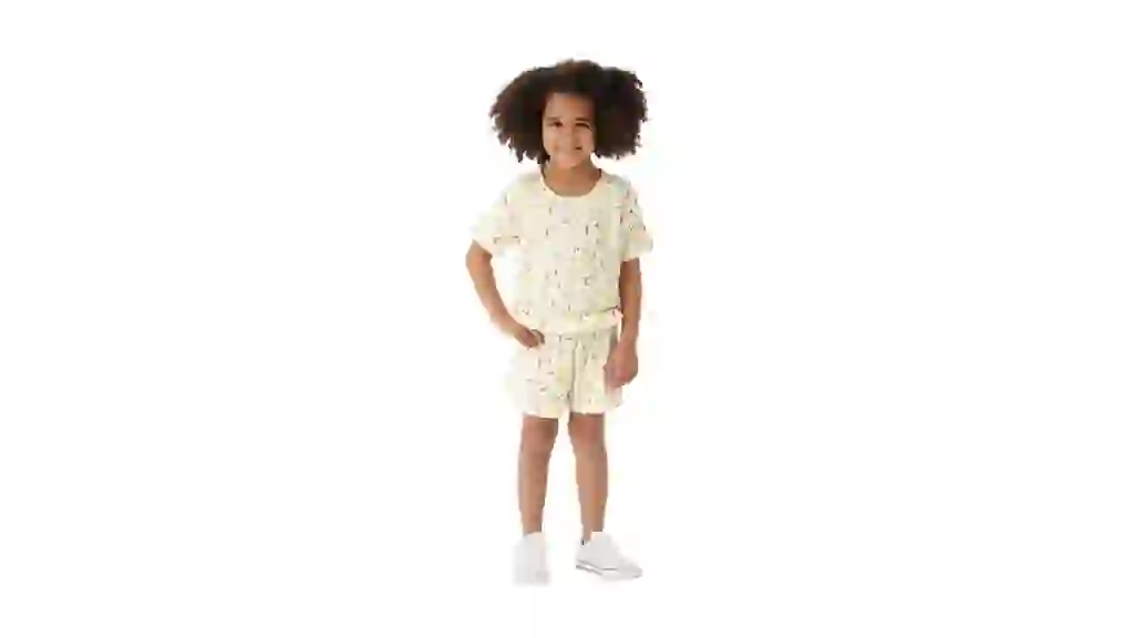 Member's Mark Toddler Girls 2-Piece Crinkle Knit Playwear Set