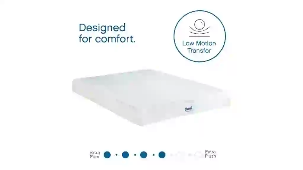 Cool Gel 8" Twin Medium Tight Top Gel Memory Foam Mattress, White