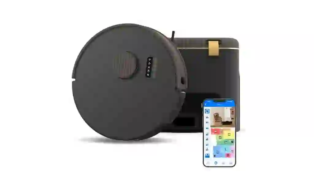 bObsweep Bio Self-Emptying Robot Vacuum & Mop with 100-Day Dock, and Activated Charcoal Odor Filtration, Made of Bio-Based Plastic