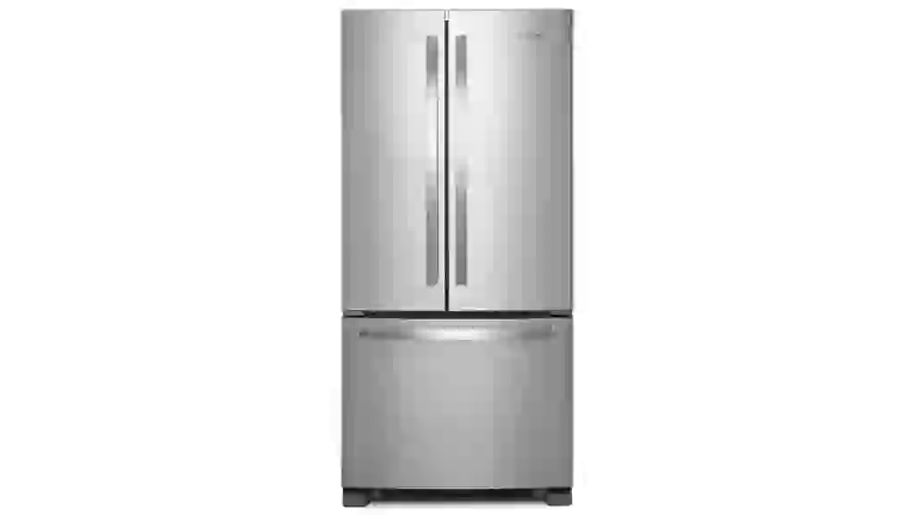 33 in. 22 cu. ft. Standard Depth French Door Refrigerator in Fingerprint Resistant Stainless Steel
